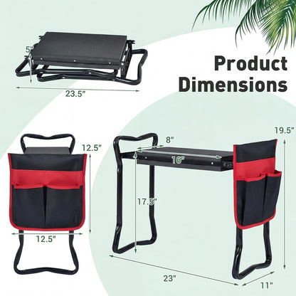 Goflame Garden Kneeler & Seat Folding Gardening Stool