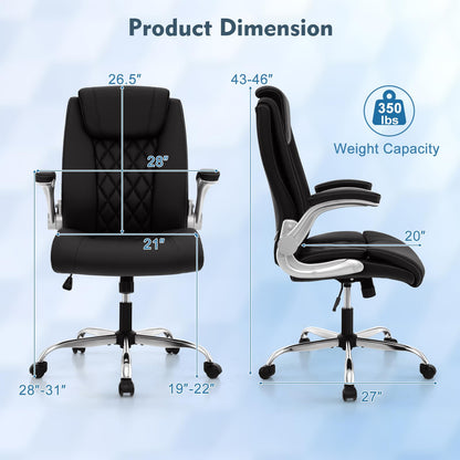 Goflame Executive Office Chair, Ergonomic PU Leather Desk Chair
