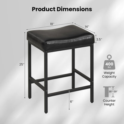 Goflame 25 Inch Counter Height Bar Chairs for Kitchen Island