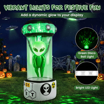 7.4 FT/225 CM Halloween Inflatable Alien