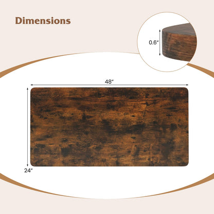 Goflame Universal Wood Table Top （48 x 24 inch）