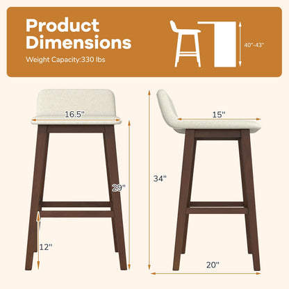 Goflame 29" Bar Stools Set of 2/4