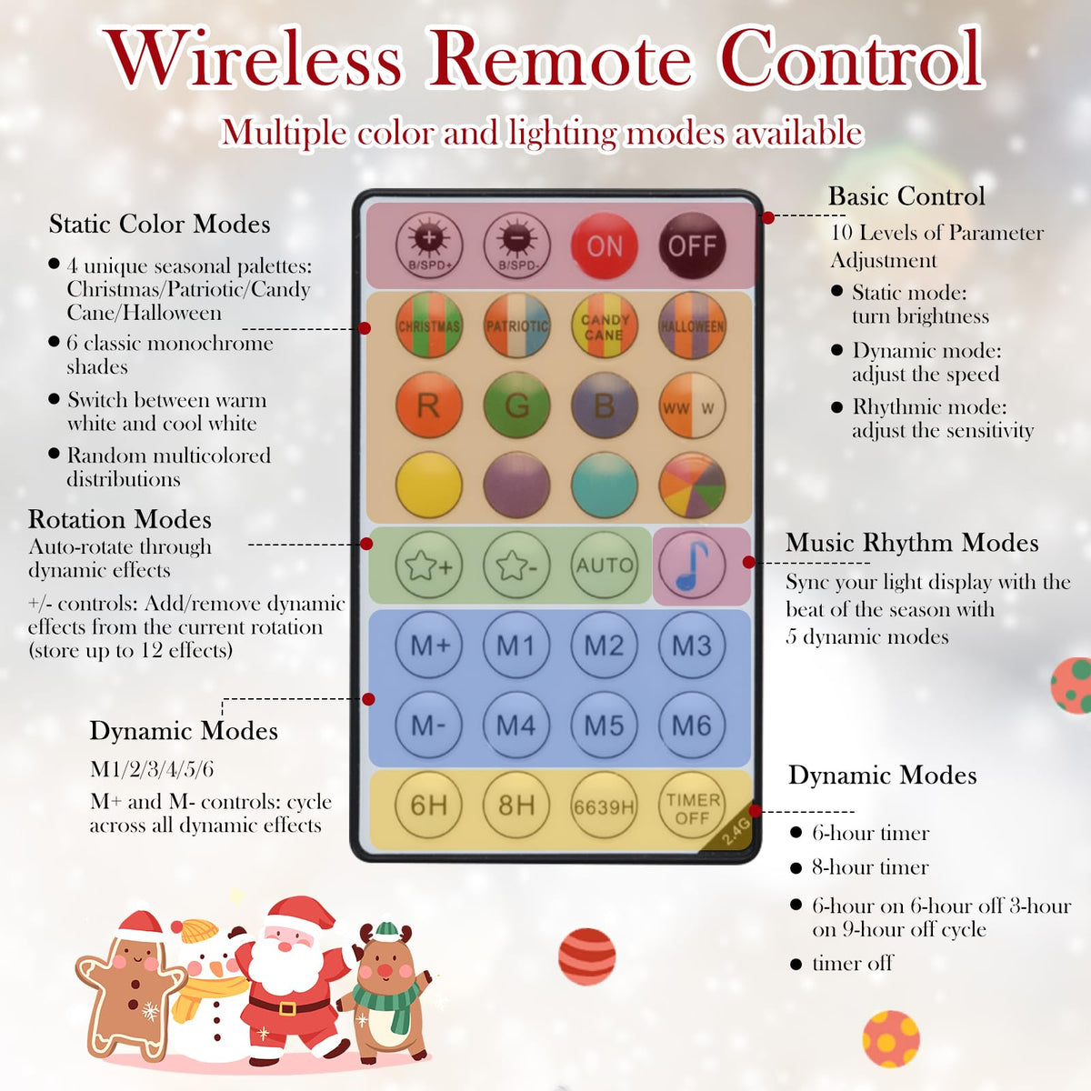 Goflame Smart Pre-Lit Artificial Christmas Tree with Remote Control APP-Controlled Multicolored RGB Lights