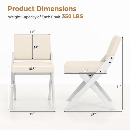 Goflame Wooden Dining Chairs