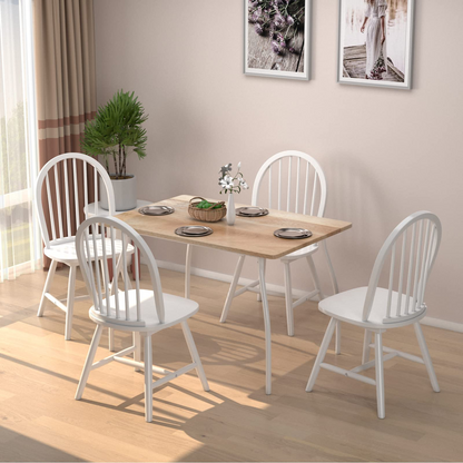 Goflame Wood Dining Chairs, French Country Armless Spindle Back Dining Chairs