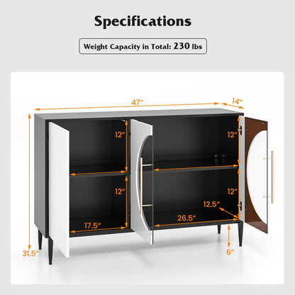 Goflame Large Buffet Cabinet with Storage
