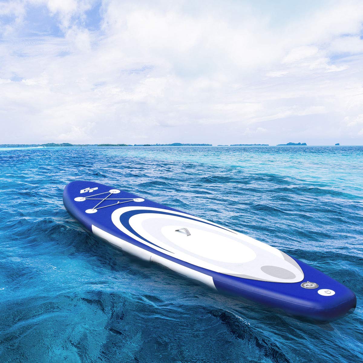 GOFLAME 10' Inflatable Stand up Paddle Board Adjustable Paddle