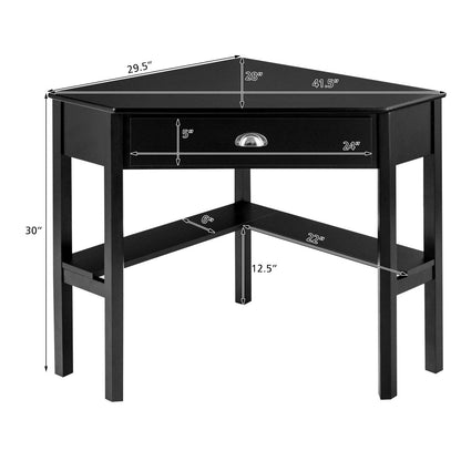 GOFLAME Computer Corner Desk for Small Space Home Office