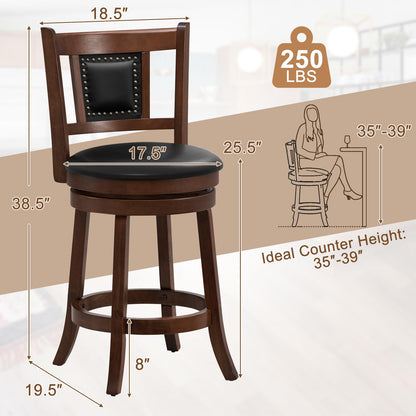 Goflame Swivel Bar Stools Set