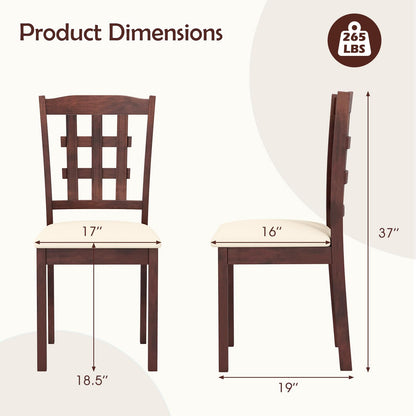 Goflame Wooden Dining Chairs Set of (2/4)