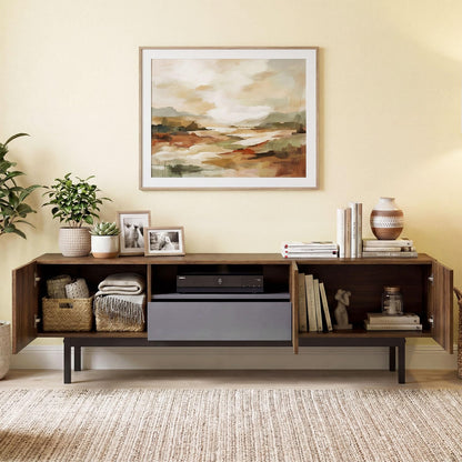 Goflame Mid Century Modern TV Stand for TVs up to 80"