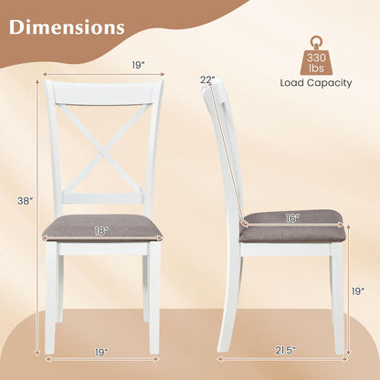 Goflame Modern Mid Century Dining Chairs Set of 2/4