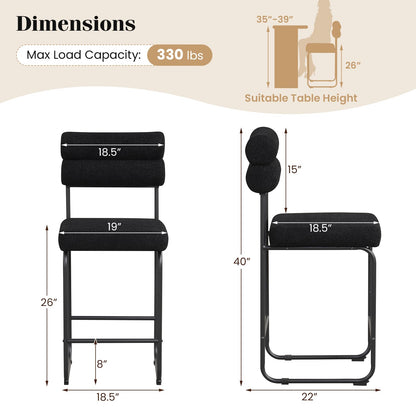 Goflame 26" Counter Height Bar Stools Set of 2/4