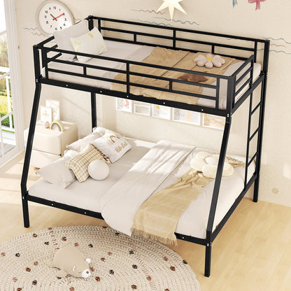 Goflame Metal Bunk Beds Twin Over Full Size