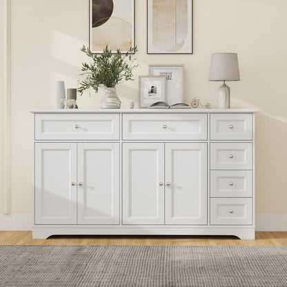 Goflame Large Buffet Cabinet with Storage, 59” Kitchen Cabinet