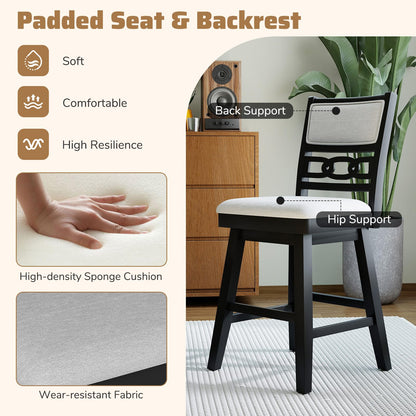 Goflame 25" Bar Stools Set of 2/4 Modern Counter Height Tall Chairs