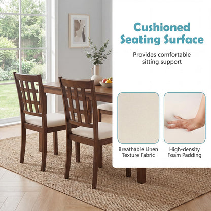 GOFLAME Wooden Dining Chairs Set of 2/4 for Dining Room