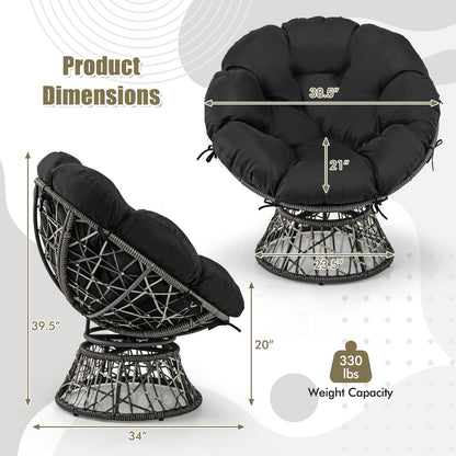Goflame Swivel Oversized Living Room Chair