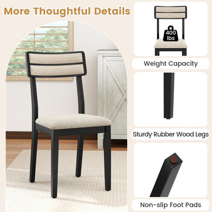 Goflame Modern Dining Chairs Set of 2/4 Upholstered Kitchen Chair