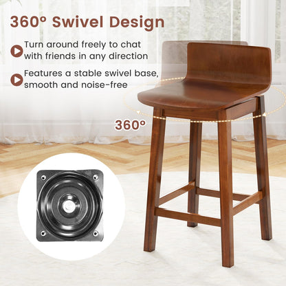 Goflame 24.5" Swivel Bar Stools Set of 2/4