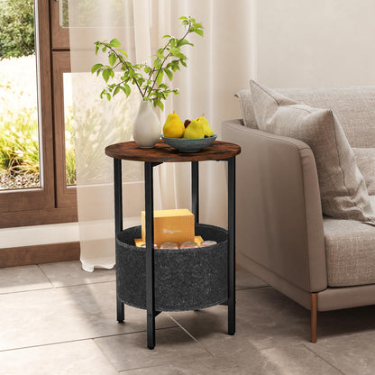 Goflame Round End Table