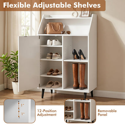 Goflame Shoe Storage Cabinet w/Single-Door