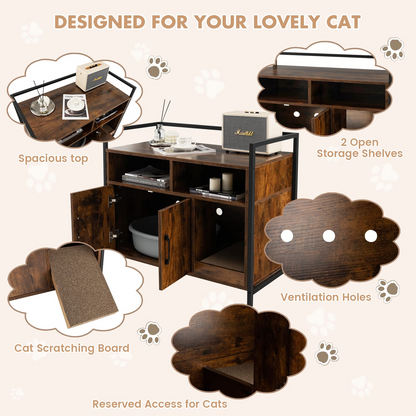 Cat Litter Box Enclosure - Goflame