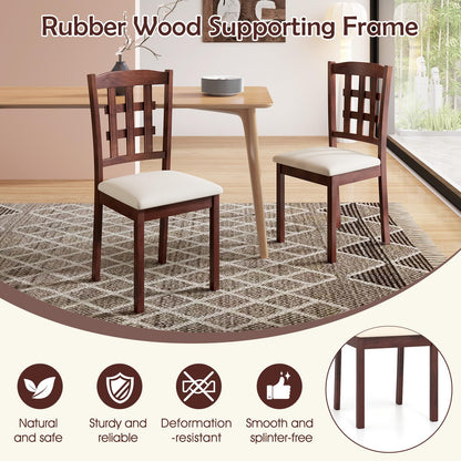 Goflame Wooden Dining Chairs Set of (2/4)