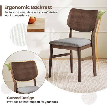 Goflame Wooden Dining Chairs Set
