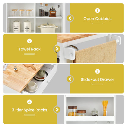 Mobile Kitchen Island Cart - Goflame