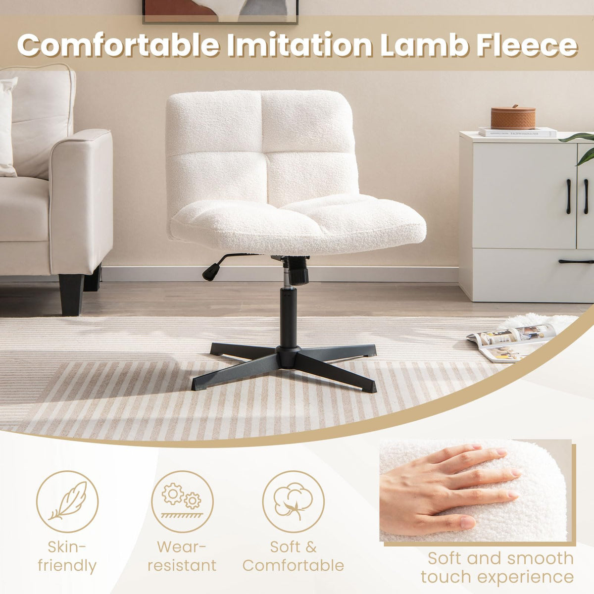 Cross Legged Office Chair - Goflame