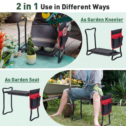 Goflame Garden Kneeler & Seat Folding Gardening Stool