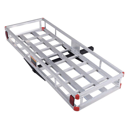 GOFLAME 60" x 22" Aluminum Hitch Mount Cargo Carrier