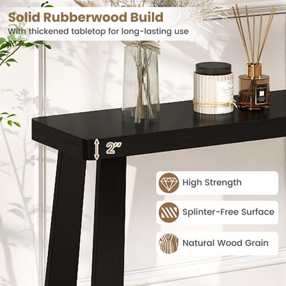 Goflame Narrow Long Console Table Behind The Couch