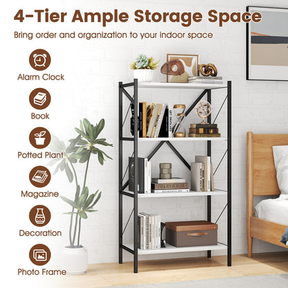 Goflame Modern Bookcase with Heavy-Duty Metal Frame (1/2)