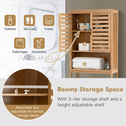 Goflame Over-The-Toilet Storage Cabinet