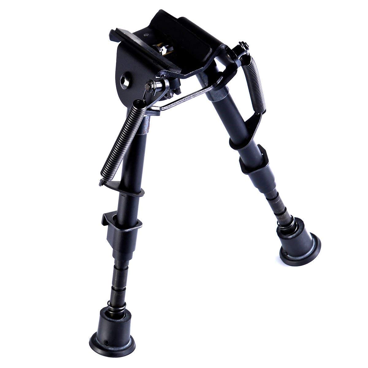 GOFLAME Hunting Rifle Bipod Adjustable Height from 6-9 Inch Spring Return Sniper Sling Swivel Mount for Hunting Shooting