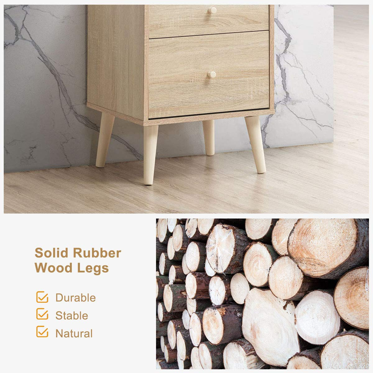 Goflame Hallway Storage Cabinet Organizer Beside End Table