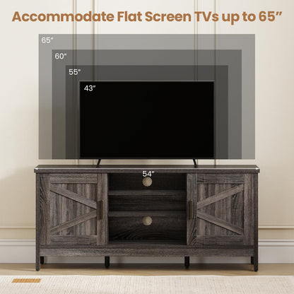 Goflame Farmhouse TV Stand for TVs up to 65"