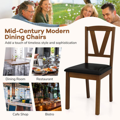 Goflame Wooden Dining Chairs Set (2/4)