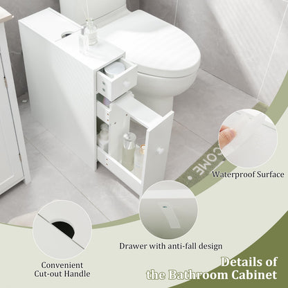 Goflame Small Bathroom Storage Cabinet