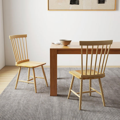 Goflame Wood Dining Chairs Set