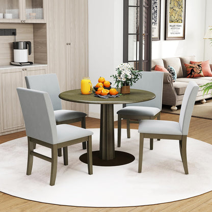 Goflame Upholstered Dining Chairs Set for Restaurant