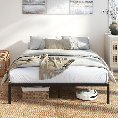 Goflame 12 Inch Metal Platform Bed Frame with Steel Slats Support