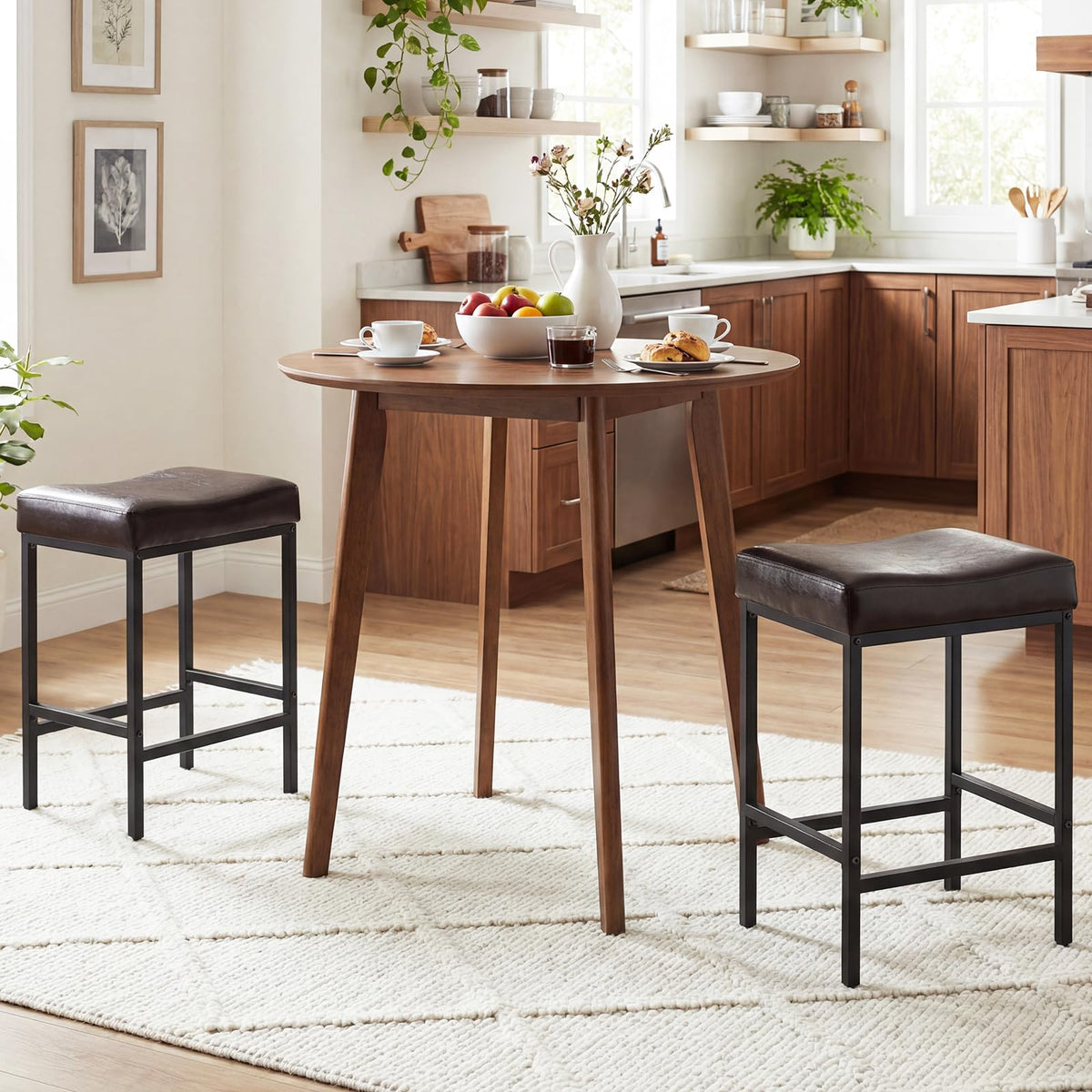Goflame 25 Inch Counter Height Bar Chairs for Kitchen Island (2/4)