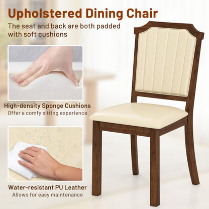 Goflame Upholstered Dining Chairs Set of 2/4