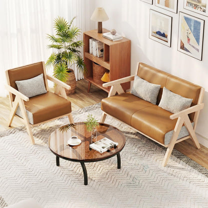 Goflame Mid-Century Modern Accent Chair for Living Room