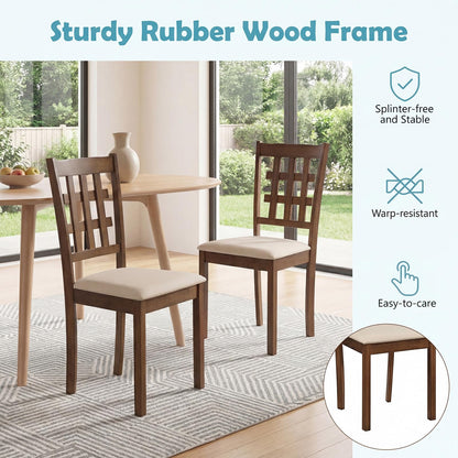 GOFLAME Wooden Dining Chairs Set of 2/4 for Dining Room