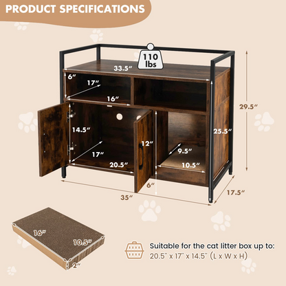 Cat Litter Box Enclosure - Goflame