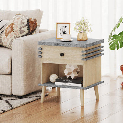 Goflame Modern Nightstand Set of 1/2